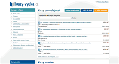 Desktop Screenshot of kurzy-vyuka.cz