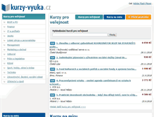 Tablet Screenshot of kurzy-vyuka.cz